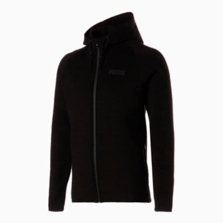 SPACER Full Zip Hoodie Men Puma Black PUMA Hoodies PUMA