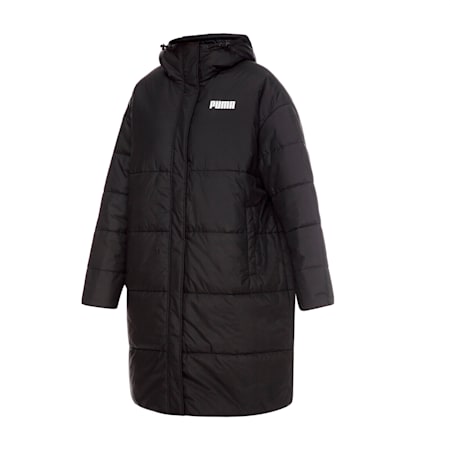Essentials Padded Women's Coat, Puma Black, small-NZL