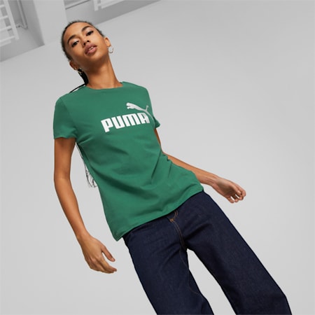 Essentials+ Metallic Logo Women's Tee, Vine, small-PHL