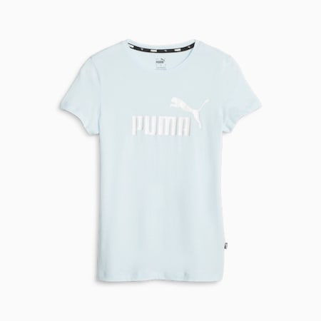 Essentials+ Metallic Logo Women's Tee, Icy Blue, small-SEA