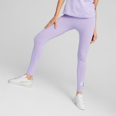 Essentials+ Metallic Women's Leggings, Vivid Violet, small-DFA