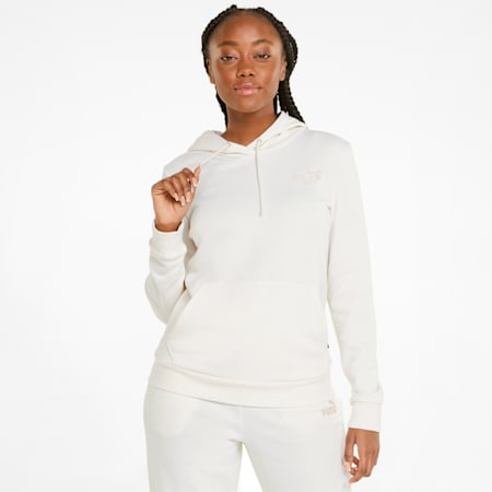 Essentials+ Embroidery Women's Hoodie, no color, small