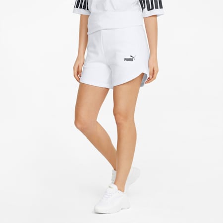 Short Taille Haute Essentials Femme, Puma White, small