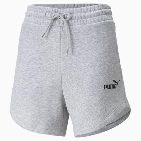 Essentials short met hoge taille voor dames, Light Gray Heather, small