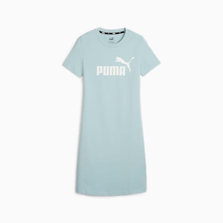 Essentials Damen T-Shirt-Kleid mit schmaler Passform, Turquoise Surf, small