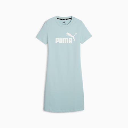 Essentials Damen T-Shirt-Kleid mit schmaler Passform, Turquoise Surf, small