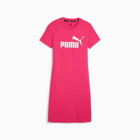 Vestido estilo camiseta ajustado para mujer Essentials, Garnet Rose, small