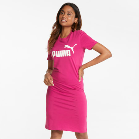 Essentials Women's Slim Tee Dress, Festival Fuchsia, small-PHL