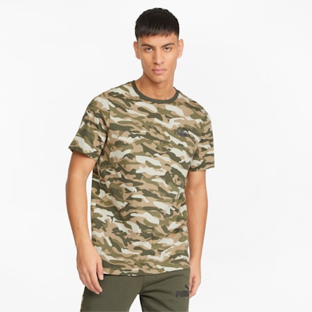 ESS+ Camo Printed Men's Tee, Forest Night, small-AUS