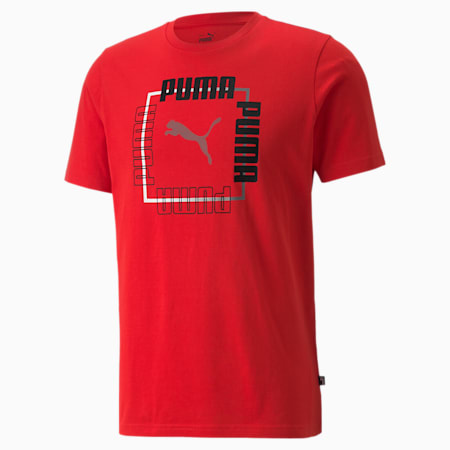 Men's Box Tee, High Risk Red, small-AUS