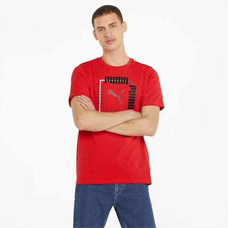 Men's Box Tee, High Risk Red, small-AUS