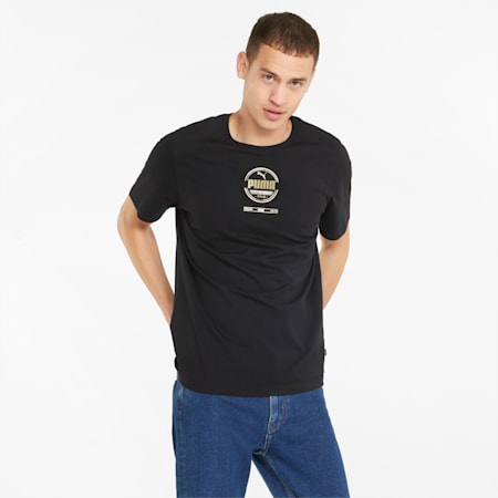 Foil Graphic Men's Tee, Puma Black, small-SEA