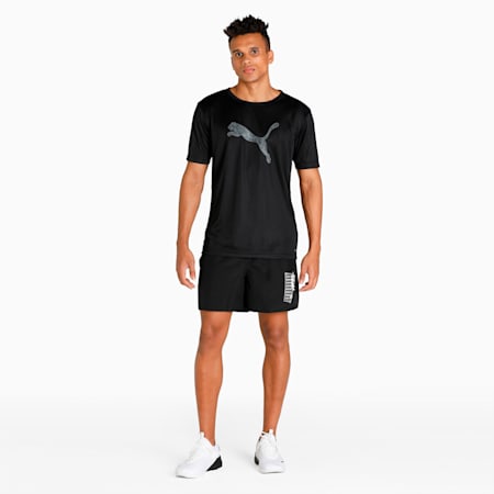 Graphic Woven Men's Summer Shorts, Puma Black, small-IND