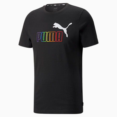 T-shirt Essentials+ Rainbow da uomo, Puma Black, small