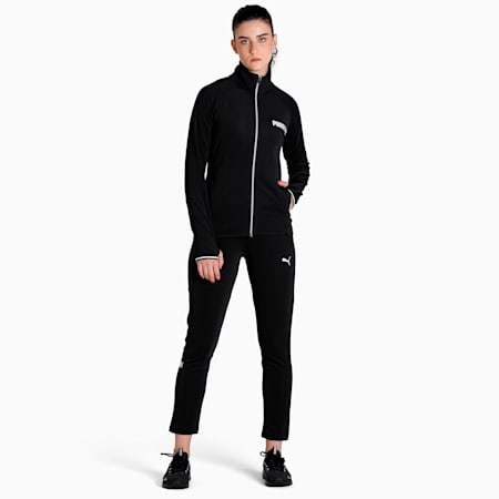 Tec Sport Women's Slim Fit Jacket, Puma Black, small-IND