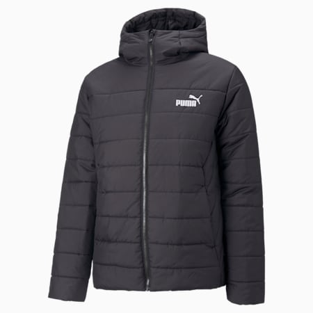 Essentials Men's Padded Jacket, Puma Black, small-AUS