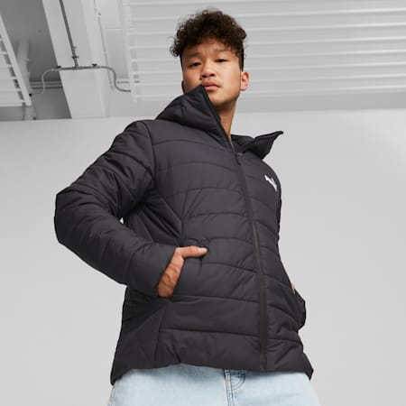 Essentials Men's Padded Jacket | Puma Black | PUMA Shoes | PUMA