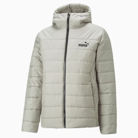 Essentials Men's Padded Jacket, Pebble Gray, small-AUS
