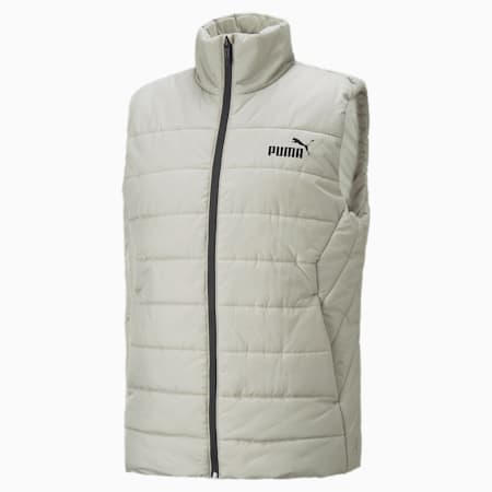 Essentials Men's Padded Vest, Pebble Gray, small-AUS
