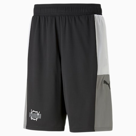 Give N' Go Men's Basketball Shorts, PUMA Black-Cast Iron, small-THA