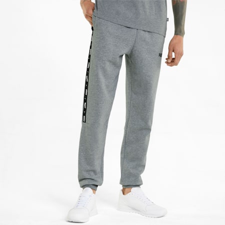 Essentials+ Tape Sweatpants Men, Medium Gray Heather, small