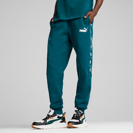 Essentials+ Tape Sweatpants Men, Cold Green, small