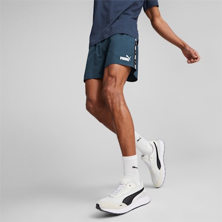 Essentials+ Tape Woven Men’s Shorts, Dark Night, small-AUS