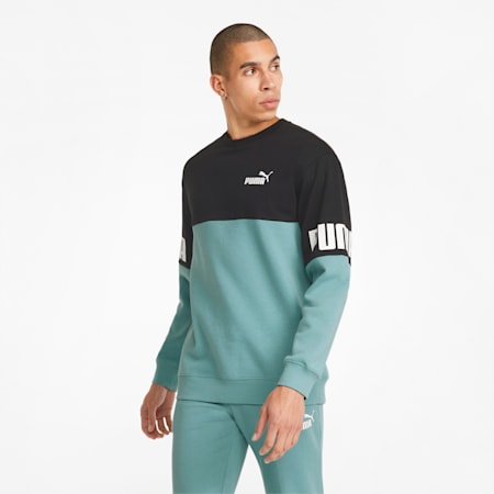 Blue puma top crew neck