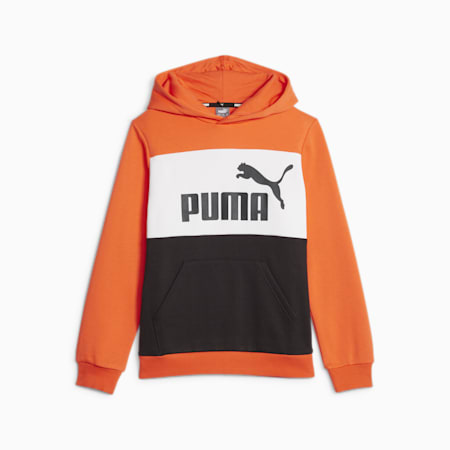Essentials+ Colourblock Hoodie - Youth 8-16 years, Hot Heat, small-NZL