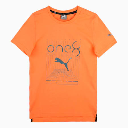 one8 Virat Kohli Youth Logo Shorts, Deep Apricot, small-IND