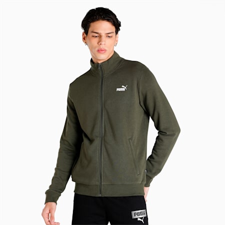 India Men's Sweat Jacket, Forest Night, small-IND