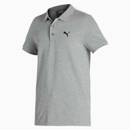 Active Essential Men's Polo, Medium Gray Heather, small-IND