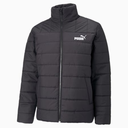 Essentials+ Men's Padded Jacket, Puma Black, small-AUS