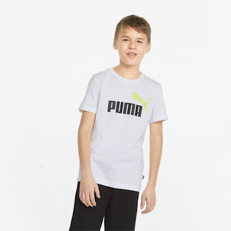 キッズ ボーイズ Tシャツ & ショーツ 上下セット 120-160cm, Puma White-puma black, small-JPN