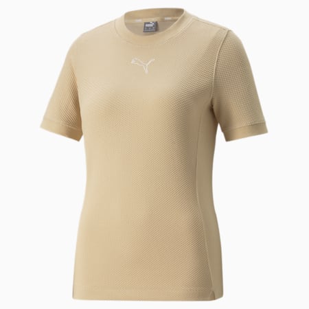 HER Slim Tee Women, Light Sand, small-SEA