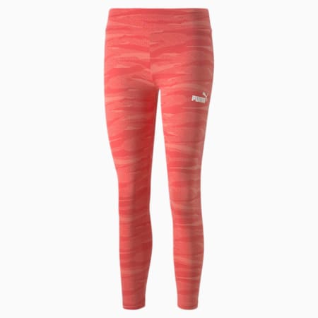 Essentials+ Animal Printed  Women's Leggings, Salmon, small-AUS