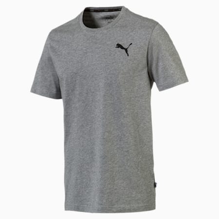 Men's Essentials Small Logo T-Shirt, Medium Gray Heather-_Cat, small-SEA