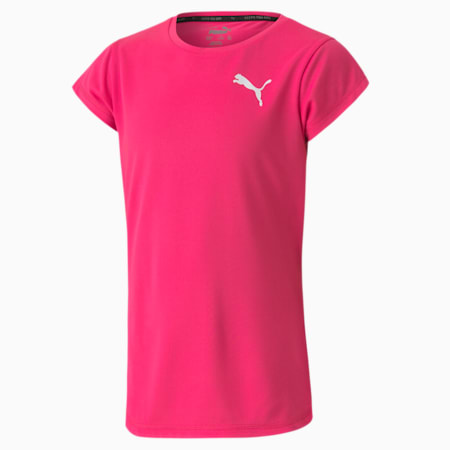 Active Girls' Tee, Glowing Pink, small-SEA