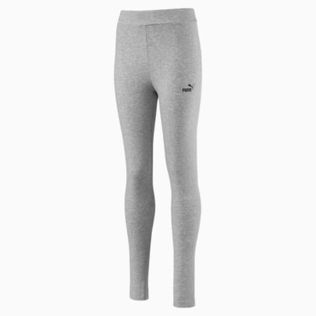 Essentials Girls' Leggings, Light Gray Heather, small-SEA