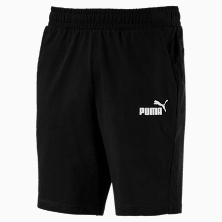 Essentials Jersey Men's Shorts, Puma Black, small-SEA