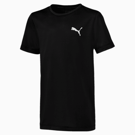 Active Boys' Tee, Puma Black, small-SEA