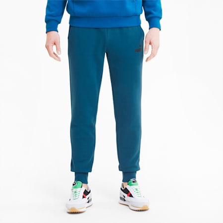 puma men's essentials logo fleece sweatpants