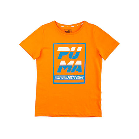 Alpha Graphic Boys' Tee, Orange Popsicle, small-IND