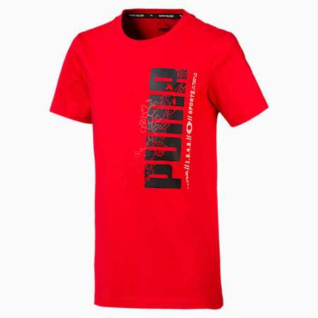 Active Sports Boys' Tee, High Risk Red, small-SEA