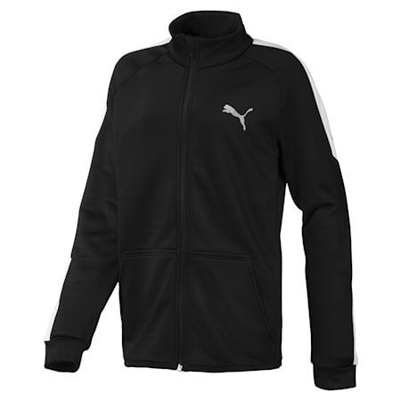 Energy Poly Boys' Jacket, Puma Black, small-SEA