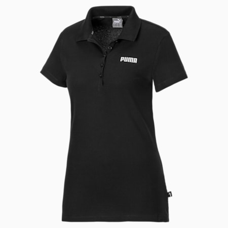 Essentials Women's Polo, Cotton Black, small-SEA