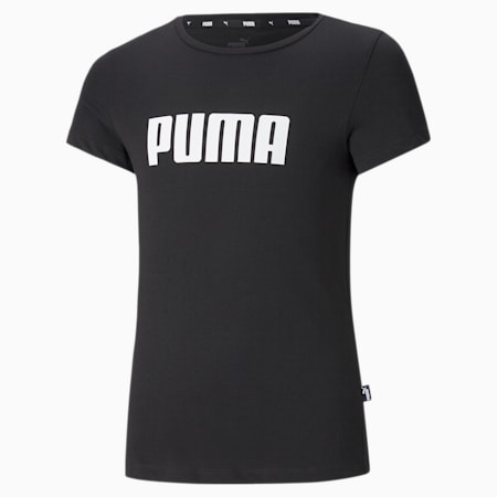 Dziewczęcy T-shirt Essentials, Puma Black, small