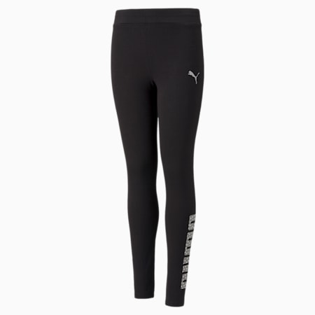 Alpha Youth Leggings, Puma Black, small-SEA