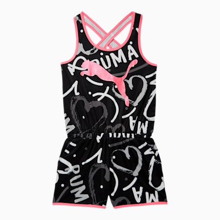 Alpha Girls Aop Racerback Romper Jr Puma Us
