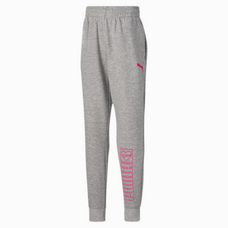 girls grey puma joggers